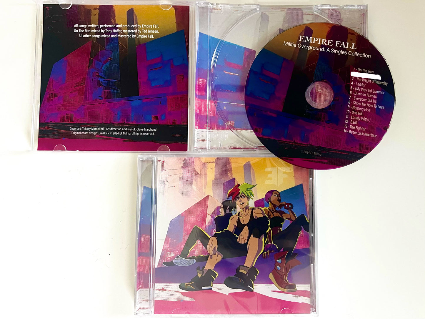 Militia Overground: A Singles Collection | 14 song jewel case CD | HARD COPY ONLY