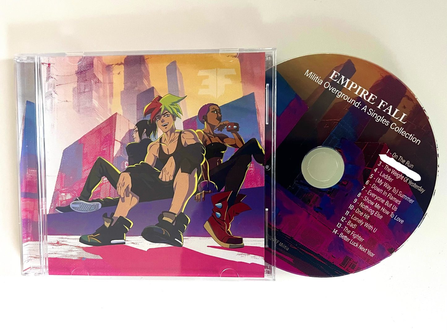Militia Overground: A Singles Collection | 14 song jewel case CD | HARD COPY ONLY